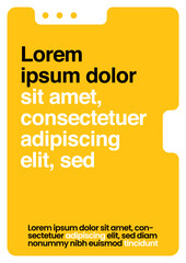 Modern Layout Design for Web or Print Display. Poster Layout with UI Window Style