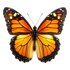 Fototapeta premium Monarch butterfly, vibrant orange
