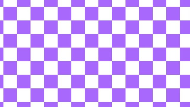 Purple and white checkered pattern motion background.