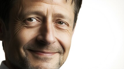 Obraz premium Smiling Portrait of Business Man, Professional Image, Workplace Social, Character Material