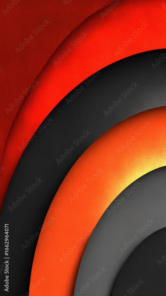 Poster detailed close up view of a textured wall with a striking dual tone color scheme of bold red and dee