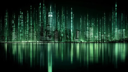 Understanding financial stability through data analysis on intersecting lines grid background - Powered by Adobe