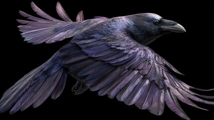Fototapeta premium raven flying