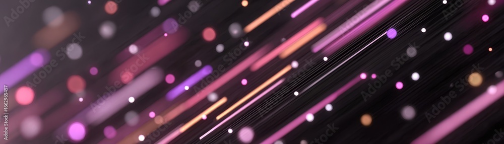 Aufkleber vibrant spectacle of multicolored lights casting an ethereal glow against a deep purple and black ab