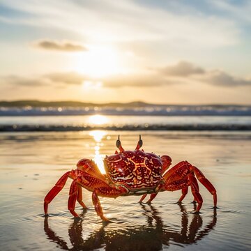 crab on the beach