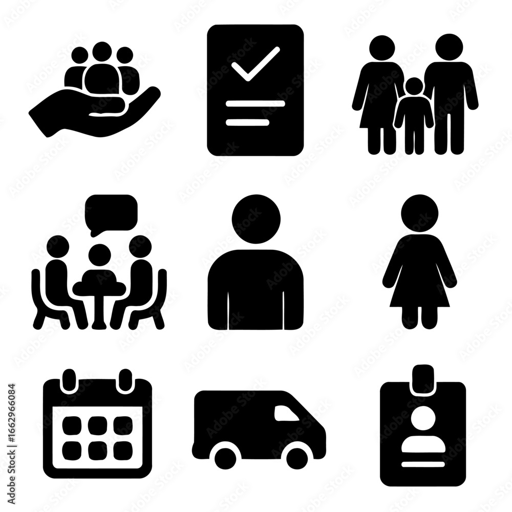 Poster a collection of icon: this comprehensive collection of icons represent concept of communication, a f