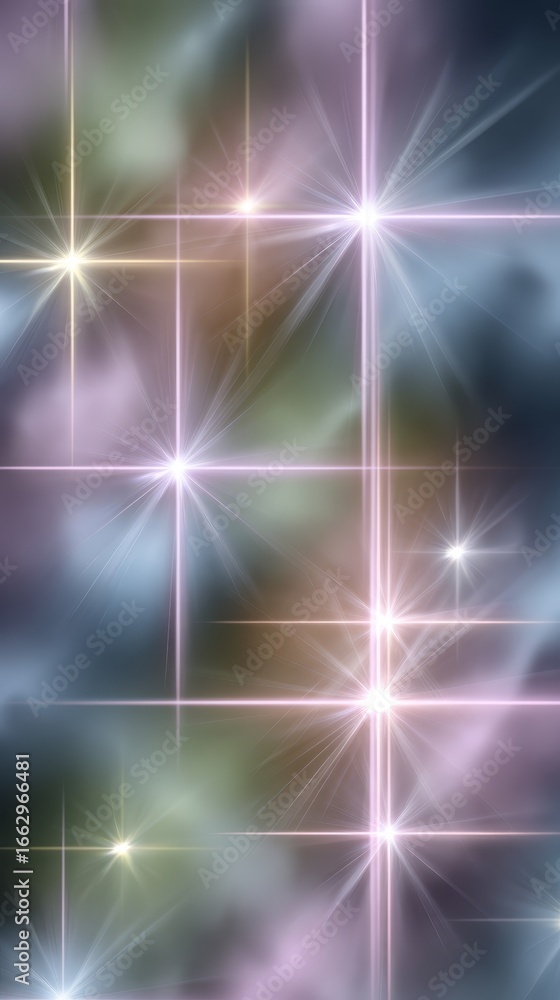 Poster vibrant abstract background with a dynamic composition of geometric shapes and a multicolored palett