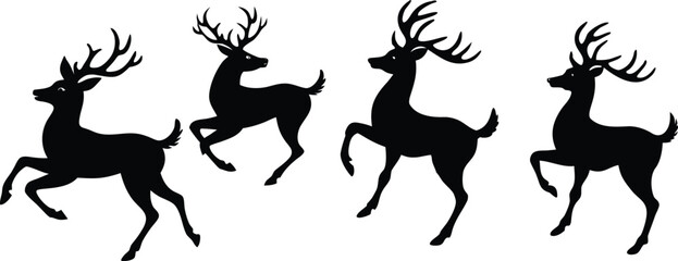deer silhouette vector