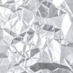 Naklejka premium Crumpled aluminum foil texture (1)