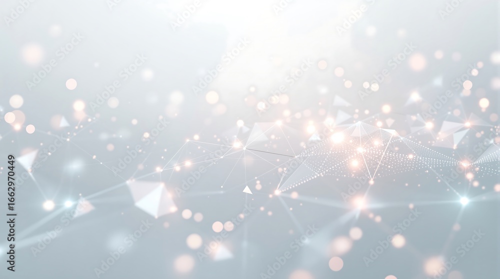 Poster abstract network background digital technology connection concept with light effect design