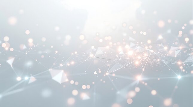 Abstract network background digital technology connection concept with light effect design