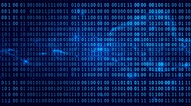 Digital binary code background for technology and data analysis wallpaper concept - Powered by Adobe