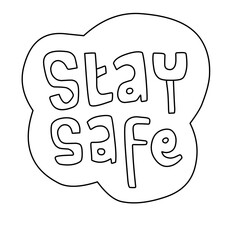stay safe sign icon