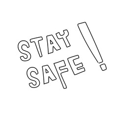 stay safe sign icon