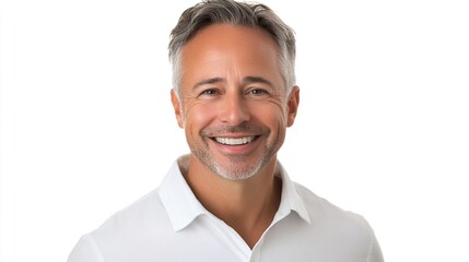 Smiling business man half - length portrait（For workplace image, business promotion, character portrait, etc. ）