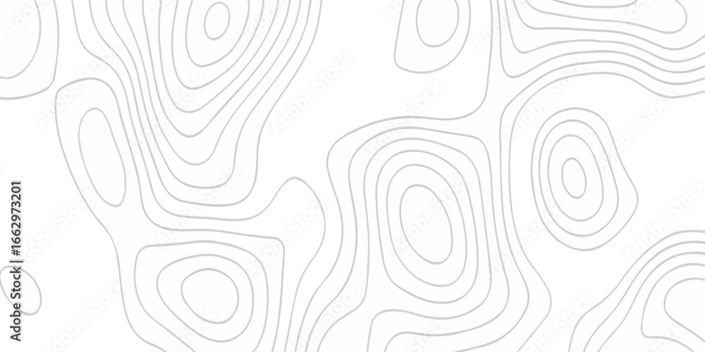 Poster abstract topographic white wave paper curved reliefs. topographic map patterns, topography line map.