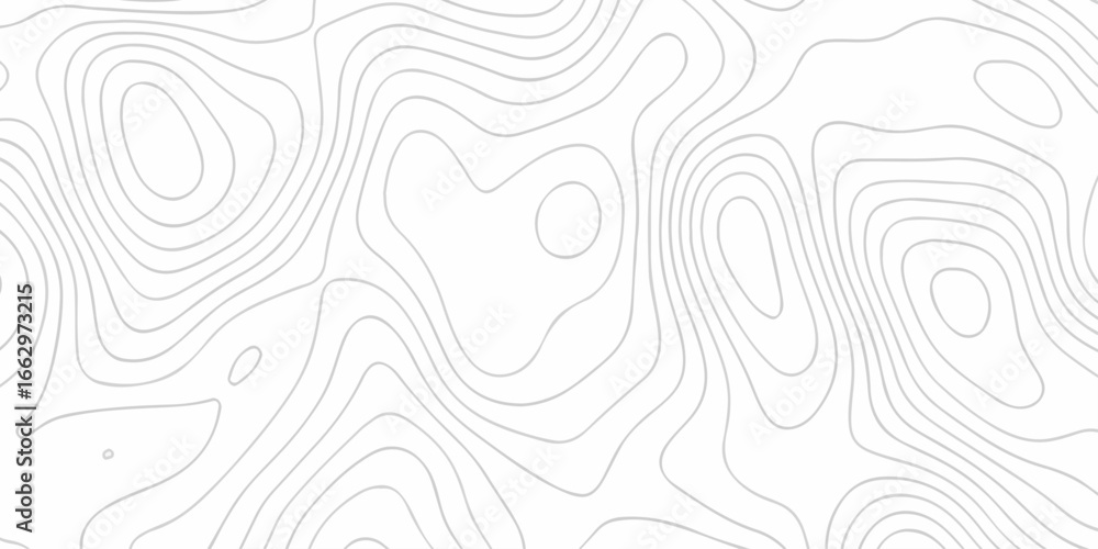 Poster abstract topographic white wave paper curved reliefs. topographic map patterns, topography line map.