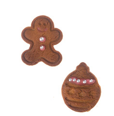 gingerbread man isolated on white