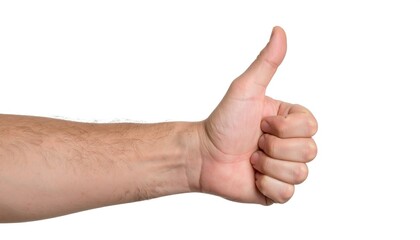 Hand giving thumbs-up gesture