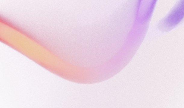 Abstract gradient wave elements on a transparent background. Glowing pink, yellow, and orange color background design with noise and grainy texture