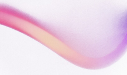 Abstract gradient wave elements on a transparent background. Glowing pink, yellow, and orange color background design with noise and grainy texture