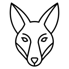 vector illustration of a wolf