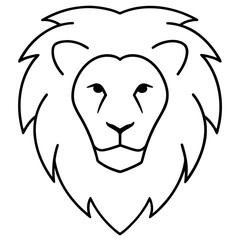 lion head vector illustration