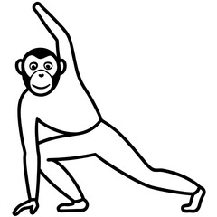 yoga pose vector