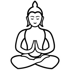 silhouette of buddha