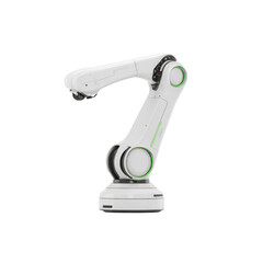 Modern White Robotic Arm for Industrial Automation