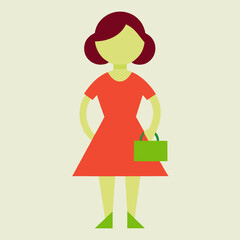 woman with shopping bags