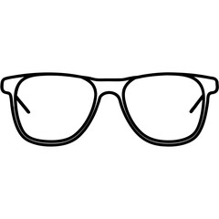 Fototapeta premium glasses isolated on white background