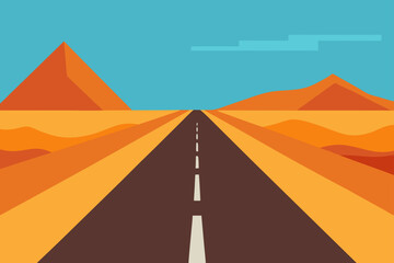 road to the desert