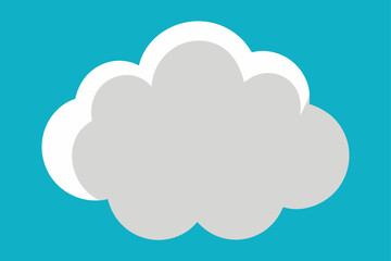blue cloud icon