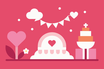 happy birthday card with cake