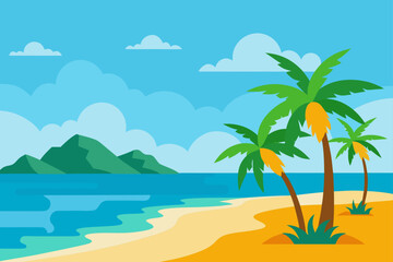 palm tree on the beach