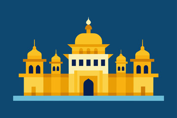 taj mahal vector illustration