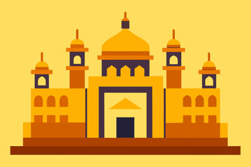 taj mahal vector