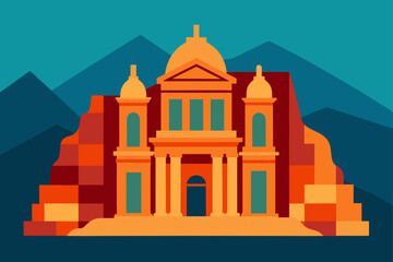 vector illustration of church