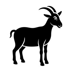 goat on white background