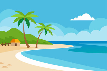 palm tree on the beach