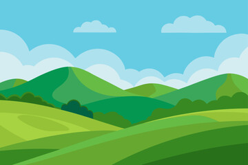 Obraz premium landscape with mountains and blue sky
