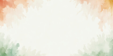 India watercolour republic day national tricolor orange green backgrounds, january, independence, brush, stroke, empty, freedom, event, festive, greeting, space, blend, banner