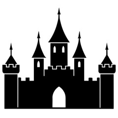 Obraz premium silhouette of castle