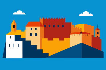 Obraz premium castle in the sky
