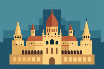 Obraz premium the castle in the city of moscow