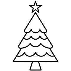 Fototapeta premium christmas tree set