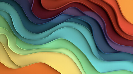 Abstract colorful wave pattern background texture with flowing lines, vibrant gradients, dynamic motion, smooth curves, and visually engaging aesthetic.
