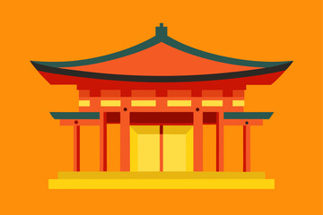 japanese temple in the sky