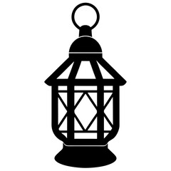 vintage lantern isolated on white